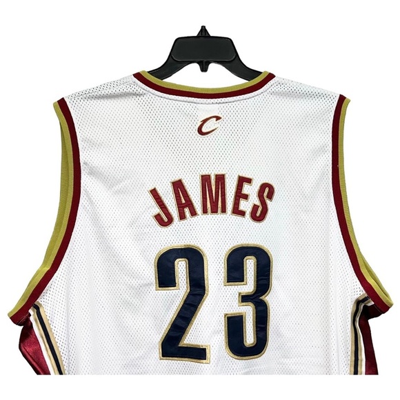 Reebok LeBron James Cleveland Cavaliers NBA Jersey Men’s Size 56 3XL White - Picture 7 of 7